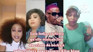 Lolo fodja confirme qu'elle était au lieu du crime de berky aubervilliers pour rassurer Elise bisso