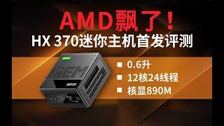 「首发」HX370/8845HS/6900HX三代迷你主机对比横评，天钡GEM10 370测试