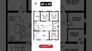 Architectural Designs House Plans | 30x35 Simple House Design | 30 by 35 House Plan #home #houseplan