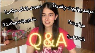 ولاگ Q&A|به سوالاتون جواب دادم، درامدت از یوتیوب؟ مجردی زندگی میکنی؟رتبه کنکورت؟