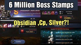 Black Desert Mobile 6 Million Boss Stamps Rewards : Obsidian, CP, Silver & More!