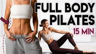 TONING FULL BODY PILATES WORKOUT  Body Fat Burn & Sculpt | 15 min