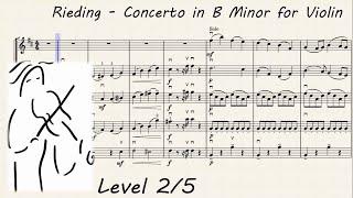 Rieding Violin Concerto in B Minor. Play Along. www.SashaViolin.com