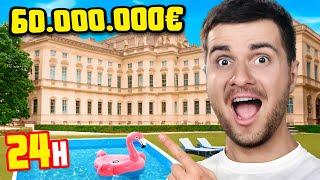 On vit 24H dans un PALAIS à 60 MILLIONS d’Euros ! (+ un cache cache de riches)