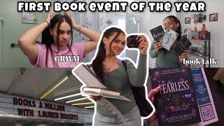 Fearless release vlog ( meeting Lauren Roberts  bookish chat )