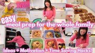 LARGE FAMILY HEALTHY MEAL PREP COOK WITH ME! Family Meal Planning For The Week