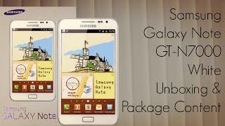 Samsung Galaxy Note GT-N7000 White Unboxing & Package Content - PhoneRadar