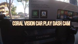 Coral Vision Carplay Dash Cam | Electronic Rear View Mirror | Android Auto & Apple CarPlay