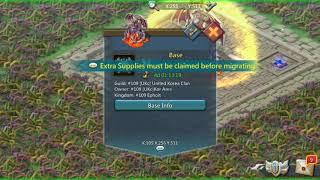 Lords Mobile - unable to view Migration window to see requirements to move