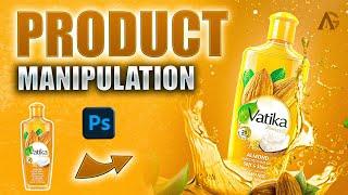 Creative Product Manipulation Photoshop Tutorial  ft. Vatika Oil  ｜Azzi Graphics