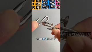 Can you think of a way to separate these two nails in just a few seconds? #puzzle #iq #iqtest