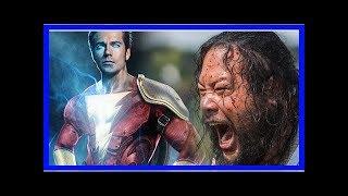 'Shazam!' Stars Zachary Levi and Cooper Andrews Share BTS Photo