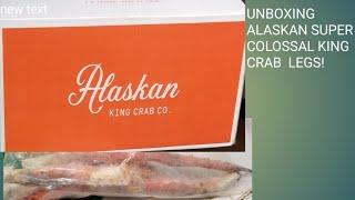 Unboxing Alaskan Super Colossal Red King Crab Legs!