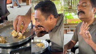 Actor Prakash Raj Enjoying Mutton Biryani In Breakfast | MS Talkies