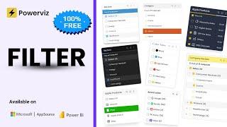 Introducing Filter by Powerviz (100% Free Visual)- An advanced Power BI slicer!