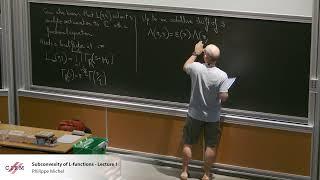 Philippe Michel : Subconvexity of L-functions - Part 1