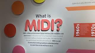 The MIDI@40 Exhibit at the NAMM's Museum Of Making Music