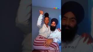 wah ji wah ....Cute punjabi and american couple//Gurjit Singh Bhallian