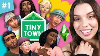 Starting The Sims 4 TINY TOWN Challenge  Blue #1