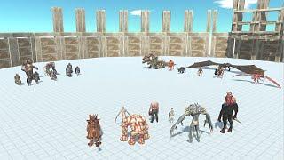 INFERNALS VS FANTASY VS MUTANT PRIMATES - Animal Revolt Battle Simulator