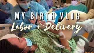 My Birth vlog RAW AND REAL - LABOUR AND DELIVERY | Margie lim | California