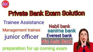 Private bank exam question solution (TA, MT, junior officer- 2023)