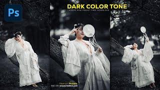 Photoshop Tutorial: Dark Colour Tone Effect in Photoshop । Dark Tone Photo Editing Photoshop