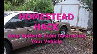 HOMESTEAD HACK - Keep Rodents From Destroying Your Vehicle