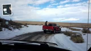 Burns Oregon--The drive into the refuge with media  Very peaceful