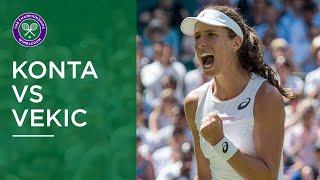 Best points from Johanna Konta vs Donna Vekic | The Greatest Championships