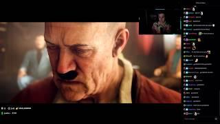 Sodapoppin Reacts To Hitler Scene | Wolfenstein 2: The New Colossus