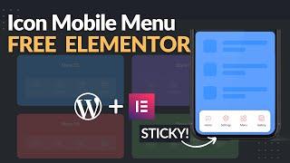 Icon Mobile Menu - App-Like menu in WordPress - FREE Elementor