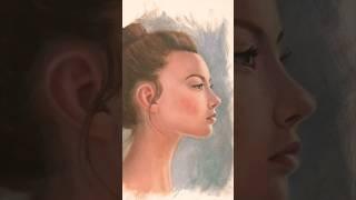 Timelapse of an oil study inspired by an Y. Shuraev photo #art #oilpaint  #spoonieart