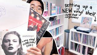 setting up a new vinyl record shelf!  reorganization, ikea vlog, my vinyl collection (kpop/nonkpop)