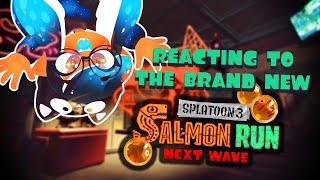 REACTING TO SALMON RUN IN SPLATOON 3! THOUGHTS ON NEXT WAVE 