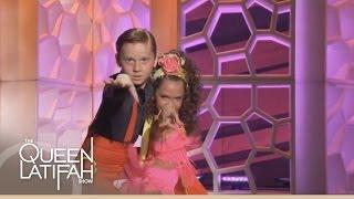 Nine-Year-Olds Yasha and Daniela Dance the Cha Cha on The Queen Latifah Show