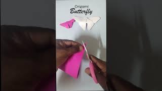 Origami Butterfly in Seconds!  #diycrafts #Origami #Shorts