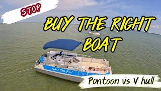 Pontoon boat vs V - Hull: Which is right for you?