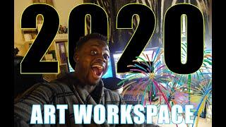 ART WORKSPACE TOUR - 2020 | DeMoose Art