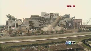 Kyle Field Implosion - KBTX Live Coverage