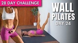 20 Min Wall Pilates for Weight Loss & Toning | 28 DAY WALL PILATES CHALLENGE Day 24