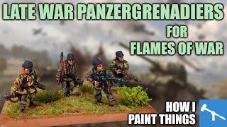 Flames of War Panzergrenadiers - Camo at 15mm Kept Simple! [How I Paint Things]