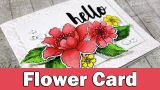 Flower Card | ALTENEW BLOG HOP - GIVEAWAY