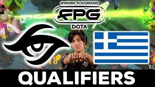 PARKER STANDIN !!! TEAM SECRET vs TEAM GREECE - FISSURE PLAYGROUND WEU MENA DOTA 2