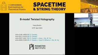 B-model Twisted Holography  ▸  Kasia Budzik (Perimeter Inst.)