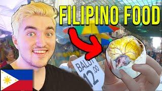 FIRST TIME Trying Filipino STREET FOOD  (Divisoria Market)