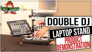 Fat Toad Double Laptop DJ Mixer Stand Product Review and Demonstration Model LS21D