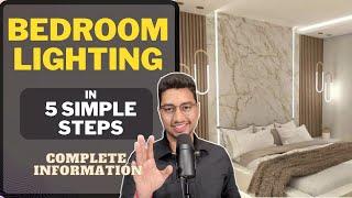 Do BEDROOM lighting in 5 simple steps. Learn layering of lights, type of lights, make luxury bedroom