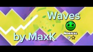 Прохождение уровня waves|Geometry dash