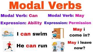 English Modal Verbs with usage and examples| Common English Sentences